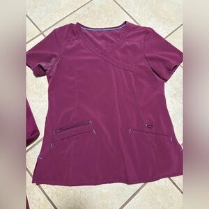 Scrub Star Purple Set